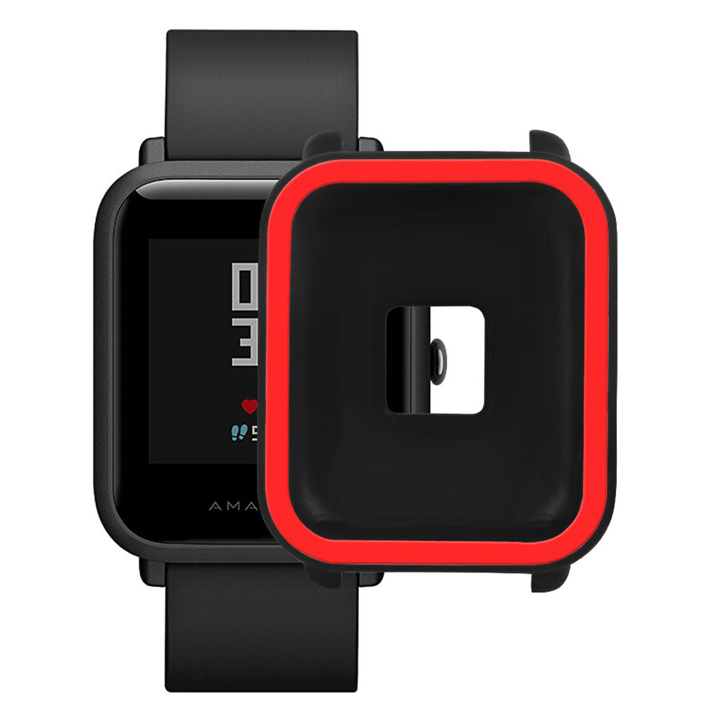 Beskyttende Amazfit Youth Silikone Cover - Sort#serie_2