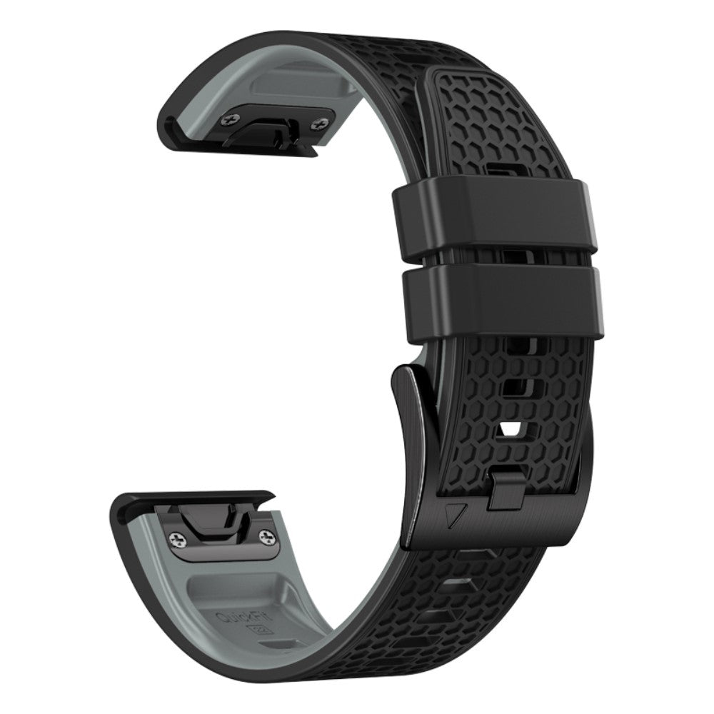Smuk Silikone Universal Rem passer til Smartwatch - Sølv#serie_6