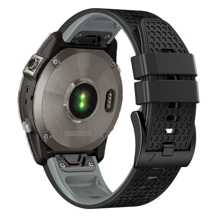 Smuk Silikone Universal Rem passer til Smartwatch - Sølv#serie_6