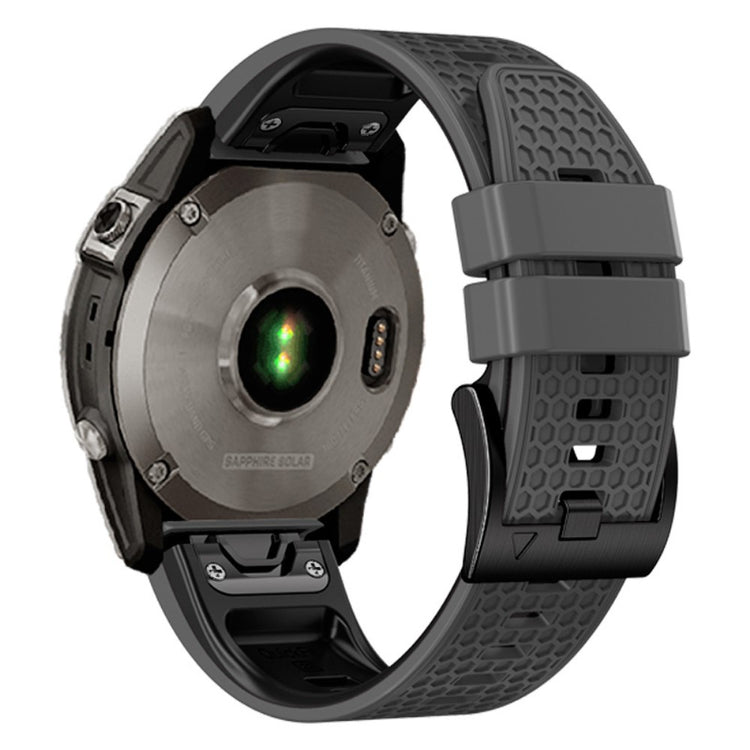 Smuk Silikone Universal Rem passer til Smartwatch - Sølv#serie_9
