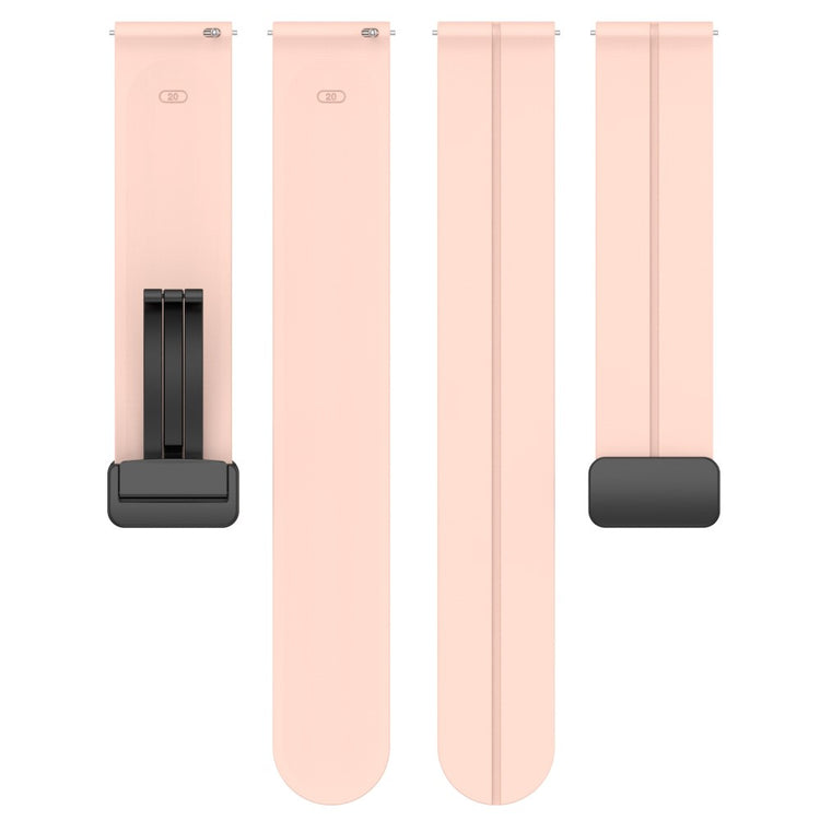 Mega Sejt Silikone Universal Rem passer til Smartwatch - Pink#serie_3