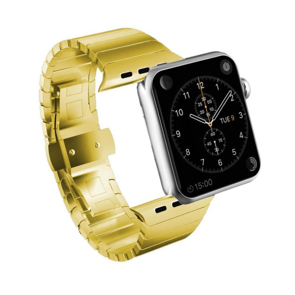 Vildt sejt Apple Watch Series 1-3 42mm Metal Rem - Guld#serie_1