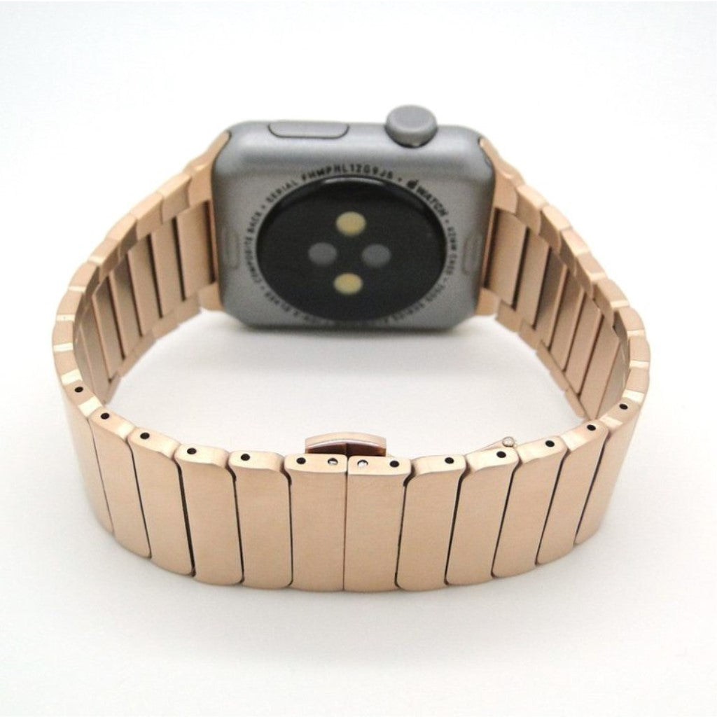 Vildt sejt Apple Watch Series 1-3 42mm Metal Rem - Pink#serie_2