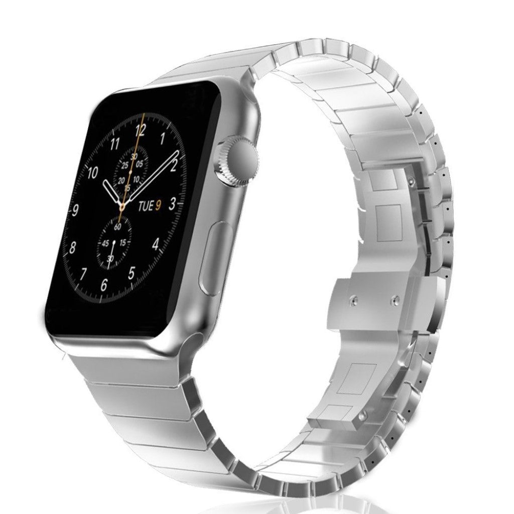 Vildt sejt Apple Watch Series 1-3 42mm Metal Rem - Sølv#serie_4