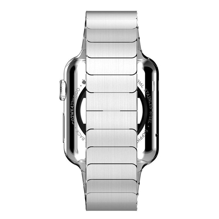 Vildt sejt Apple Watch Series 1-3 42mm Metal Rem - Sølv#serie_4