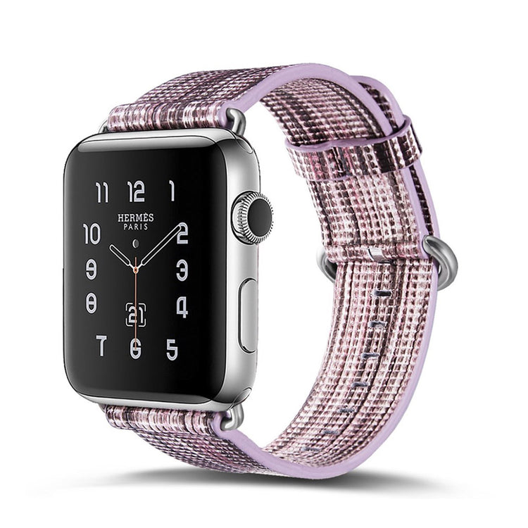 Helt vildt smuk Apple Watch Series 1-3 42mm Ægte læder Rem - Flerfarvet#serie_1