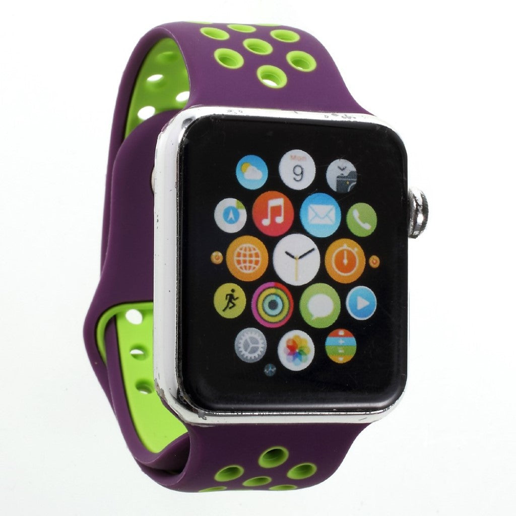 Helt vildt rart Apple Watch Series 1-3 42mm Silikone Rem - Lilla#serie_1