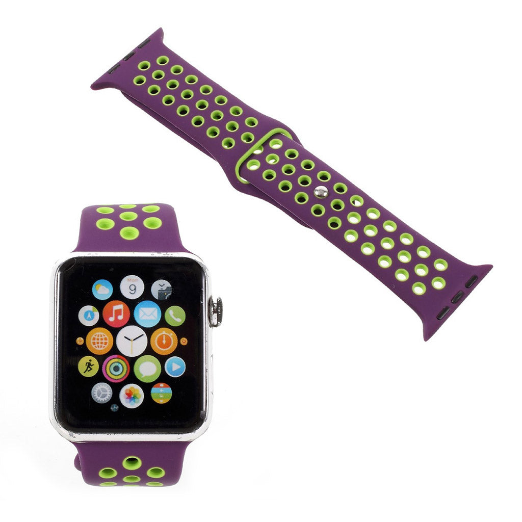 Helt vildt rart Apple Watch Series 1-3 42mm Silikone Rem - Lilla#serie_1