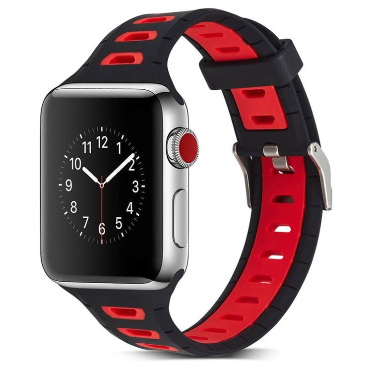 Fed Apple Watch Series 1-3 42mm Silikone Rem - Flerfarvet#serie_8