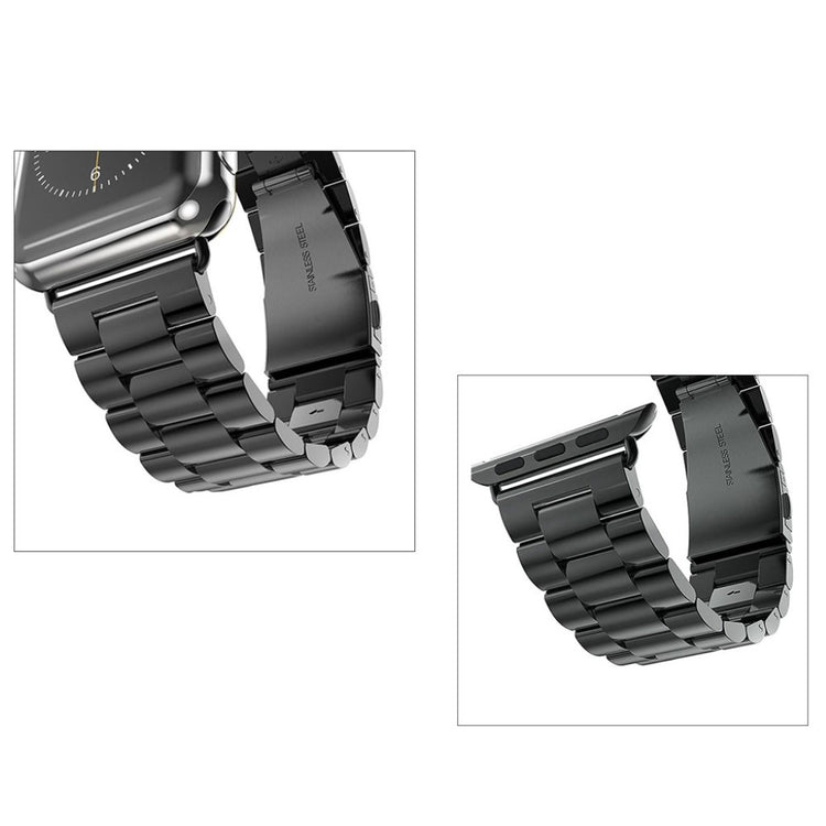 Rigtigt elegant Apple Watch Series 1-3 38mm Metal Rem - Sort#serie_2