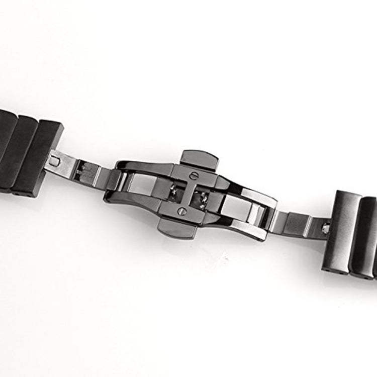 Rigtigt pænt Apple Watch Series 1-3 38mm Metal Rem - Sort#serie_4