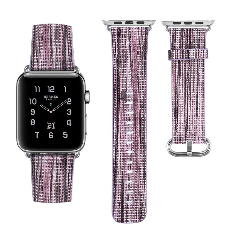 Vildt cool Apple Watch Series 1-3 38mm Ægte læder Rem - Flerfarvet#serie_1