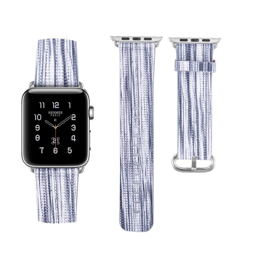 Vildt cool Apple Watch Series 1-3 38mm Ægte læder Rem - Flerfarvet#serie_3