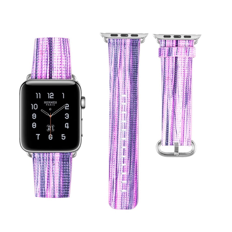 Vildt cool Apple Watch Series 1-3 38mm Ægte læder Rem - Flerfarvet#serie_5