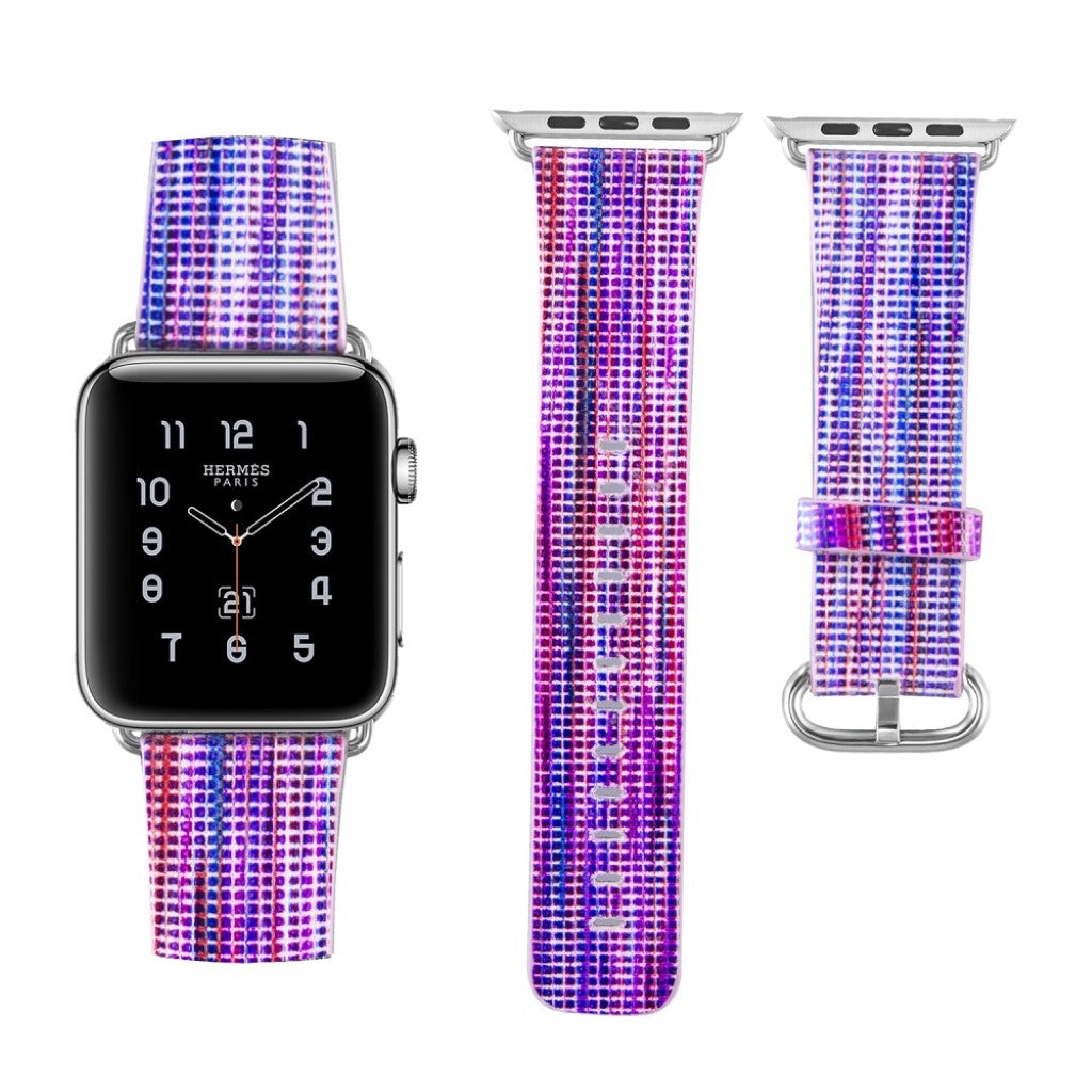 Vildt cool Apple Watch Series 1-3 38mm Ægte læder Rem - Flerfarvet#serie_9