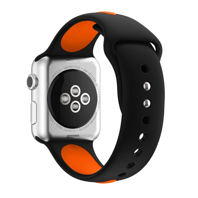 Fed Apple Watch Series 1-3 38mm Silikone Rem - Orange#serie_12