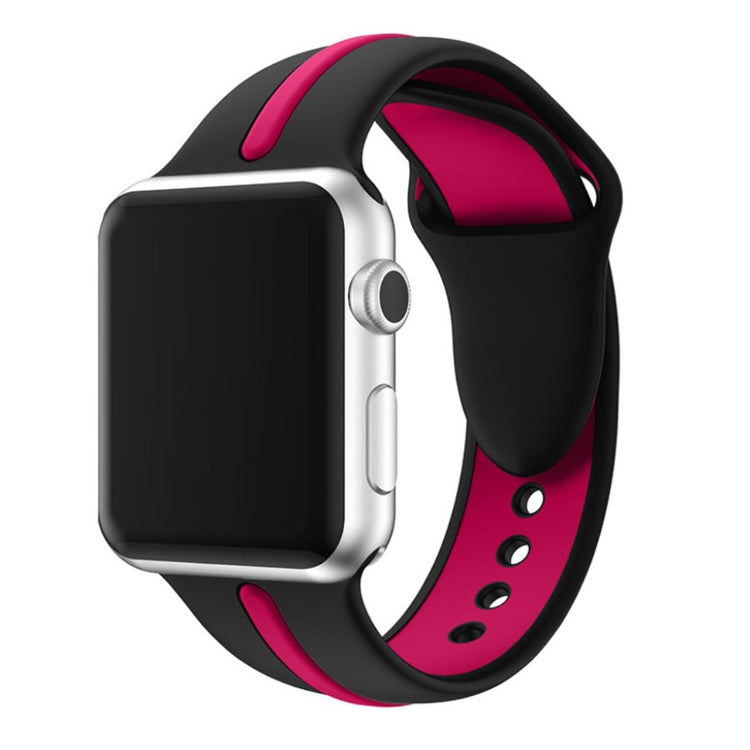 Fed Apple Watch Series 1-3 38mm Silikone Rem - Pink#serie_8