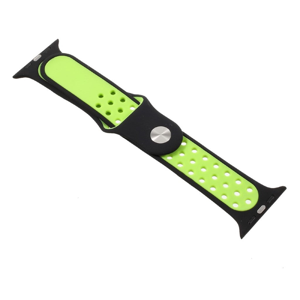 Helt vildt pænt Apple Watch Series 1-3 38mm Silikone Rem - Grøn#serie_6