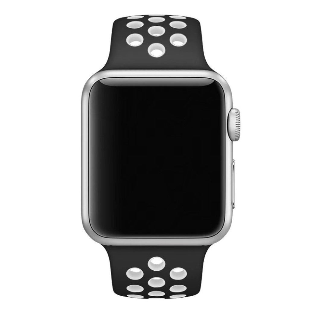 Super skøn Apple Watch Series 1-3 38mm Silikone Rem - Hvid#serie_4