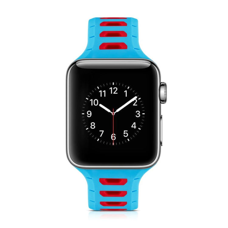 Meget smuk Apple Watch Series 1-3 38mm Silikone Rem - Flerfarvet#serie_3