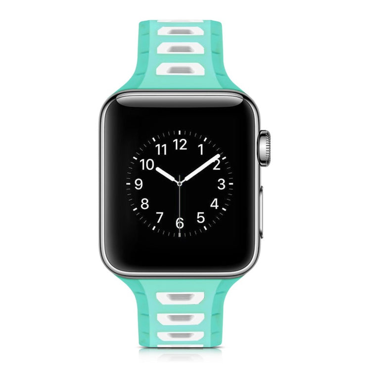 Meget smuk Apple Watch Series 1-3 38mm Silikone Rem - Flerfarvet#serie_4