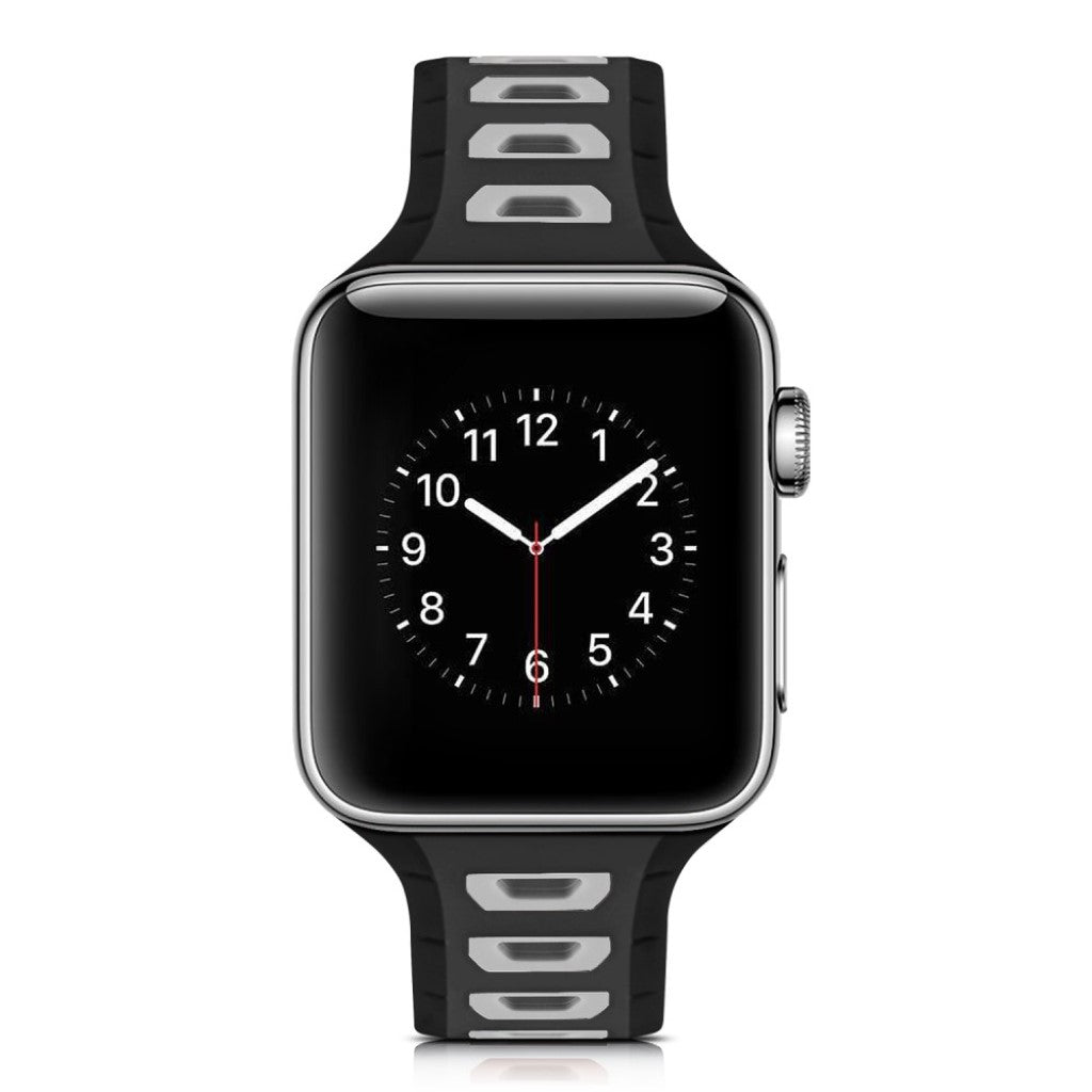 Meget smuk Apple Watch Series 1-3 38mm Silikone Rem - Flerfarvet#serie_9