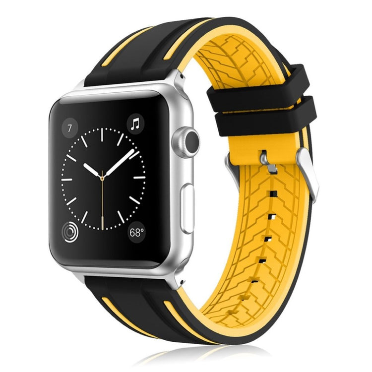 Mega holdbart Apple Watch Series 1-3 38mm Silikone Rem - Flerfarvet#serie_2