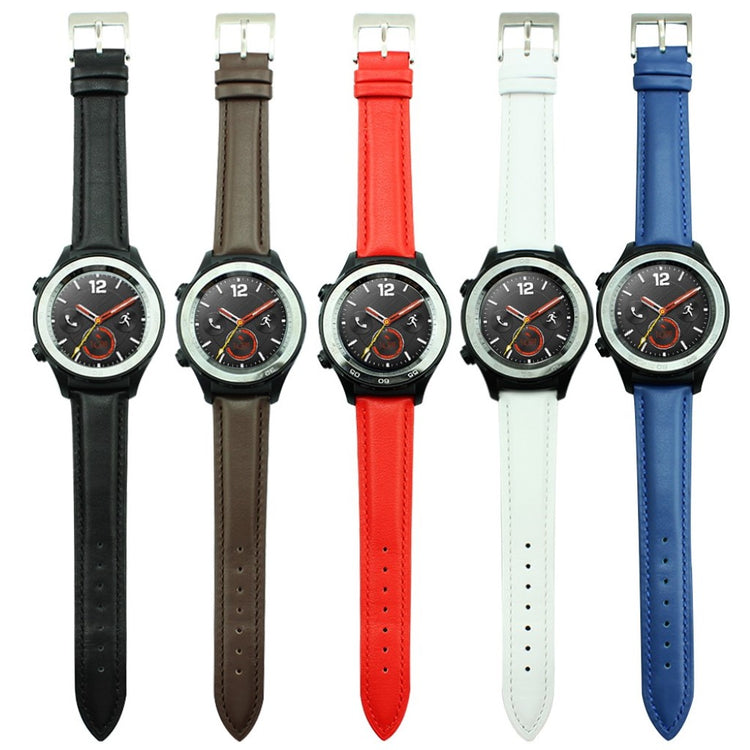 Helt vildt hårdfør Huawei Watch 2 Ægte læder Rem - Brun#serie_1