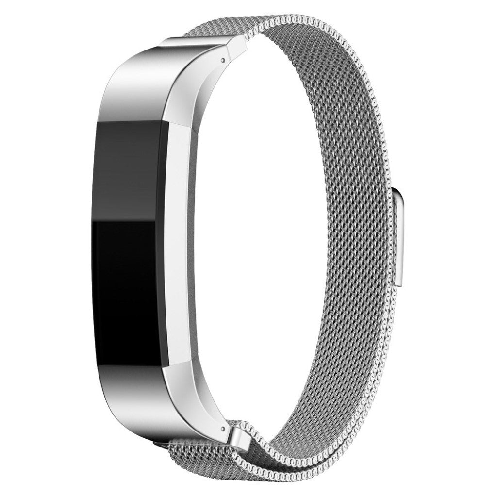 Super fint Fitbit Alta HR Metal Rem - Sølv#serie_8