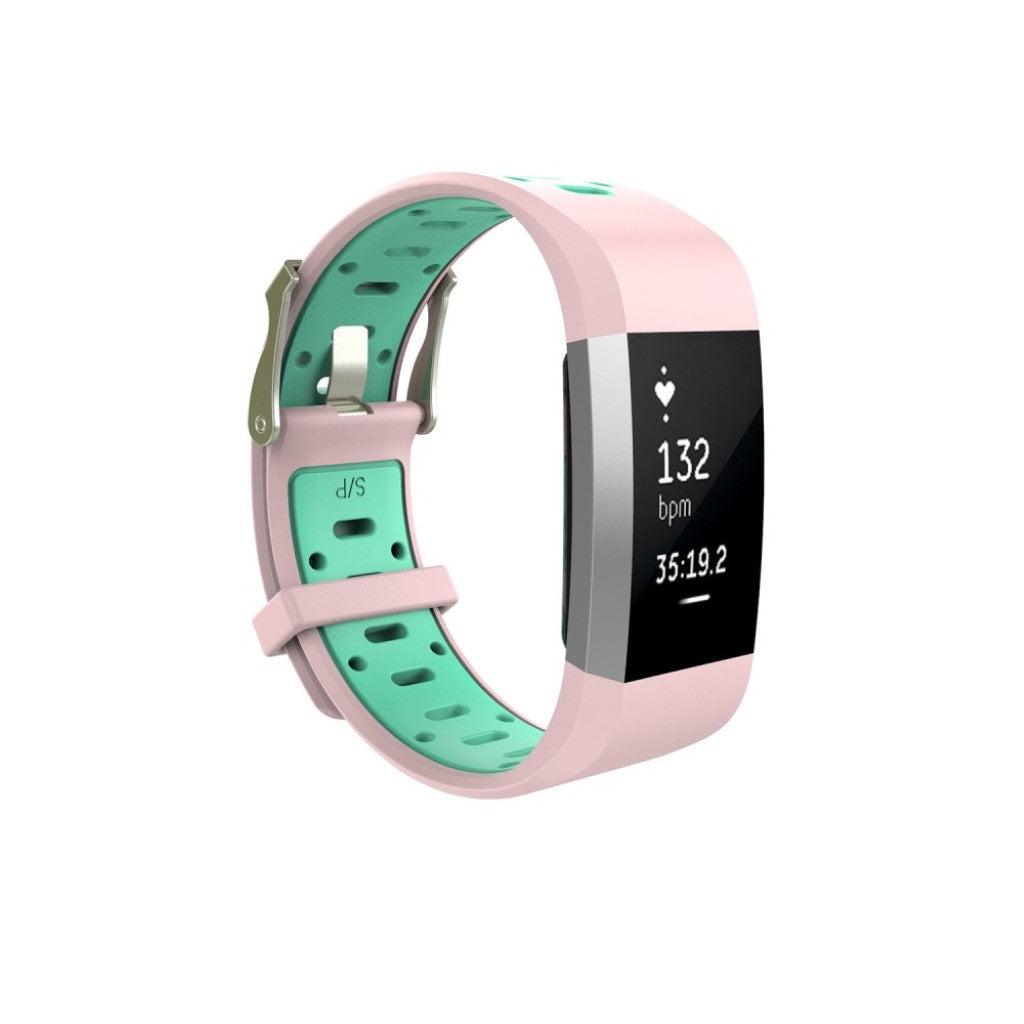 Rigtigt fantastisk Fitbit Charge 2 Silikone Rem - Pink#serie_5