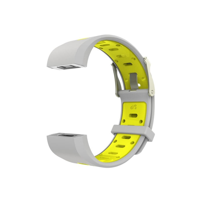 Rigtigt fantastisk Fitbit Charge 2 Silikone Rem - Sølv#serie_8