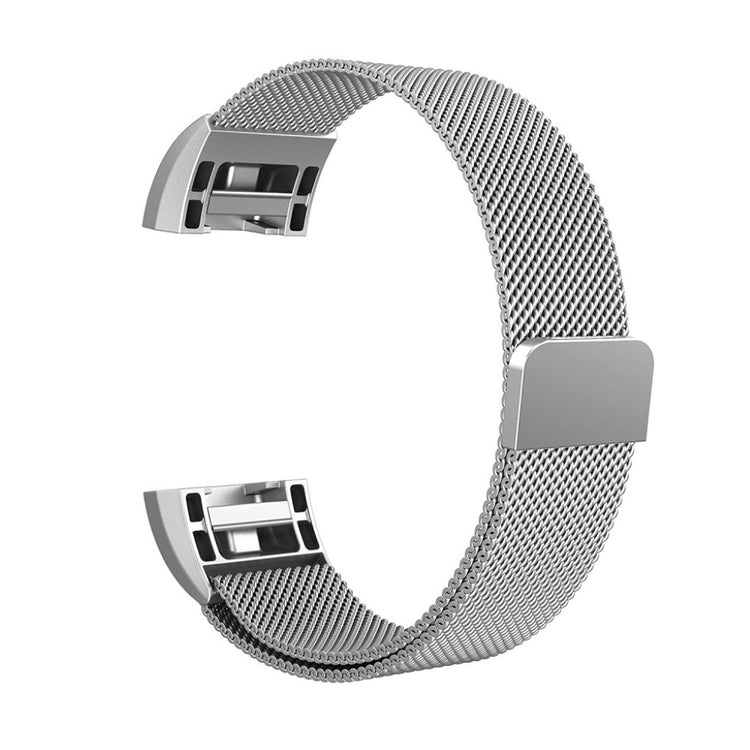 Super kønt Fitbit Charge 2 Metal Rem - Sølv#serie_2