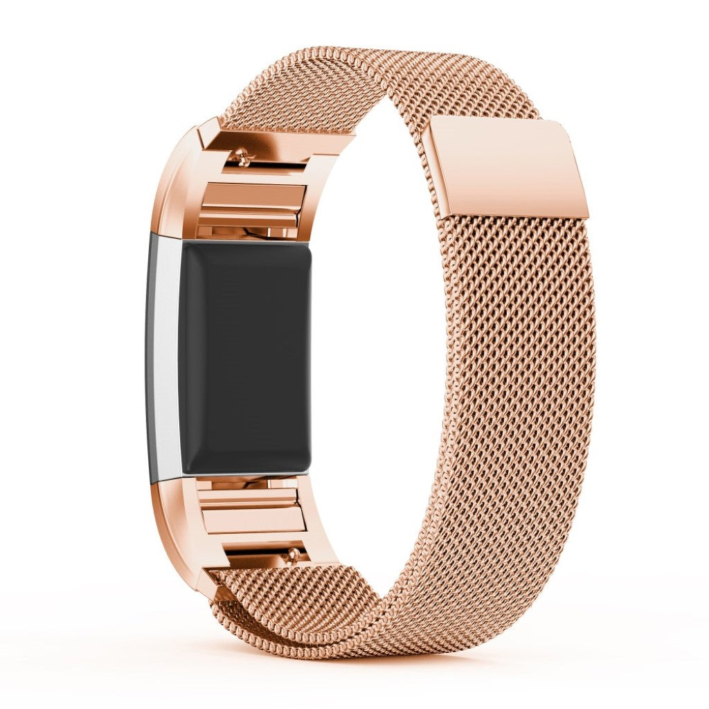 Kønt Fitbit Charge 2 Metal Rem - Størrelse: L - Pink#serie_3