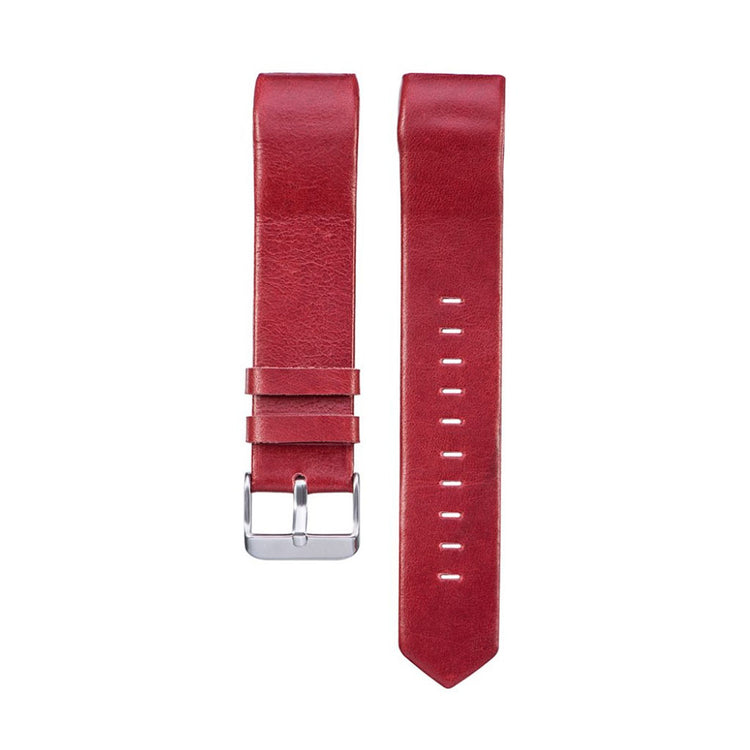 Vildt holdbart Fitbit Charge 2 Ægte læder Rem - Rød#serie_7