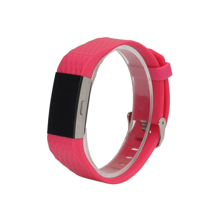 Meget cool Fitbit Charge 2 Silikone Rem - Pink#serie_2