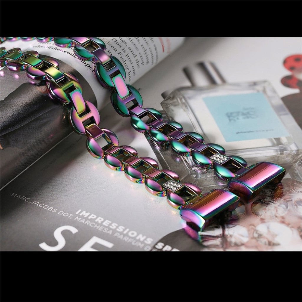 Meget pænt Fitbit Charge 2 Metal og Rhinsten Rem - Flerfarvet#serie_3