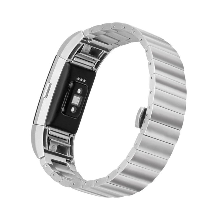 Helt vildt holdbart Fitbit Charge 2 Metal Rem - Sølv#serie_3