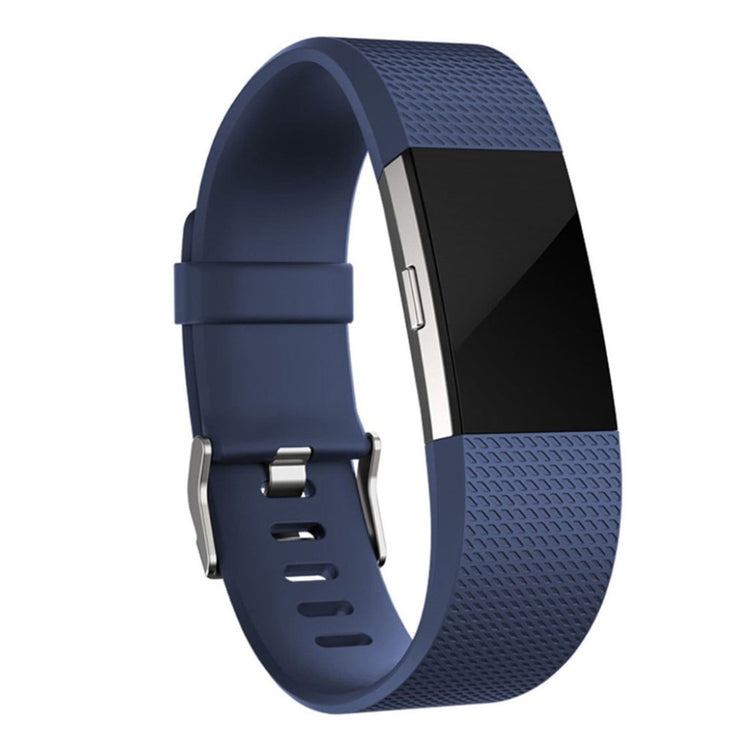 Mega cool Fitbit Charge 2 Silikone Rem - Blå#serie_4
