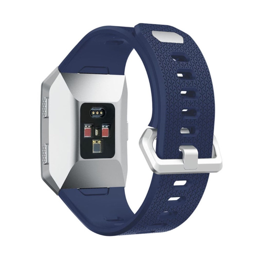 Holdbart Fitbit Ionic Silikone Rem - Blå#serie_2