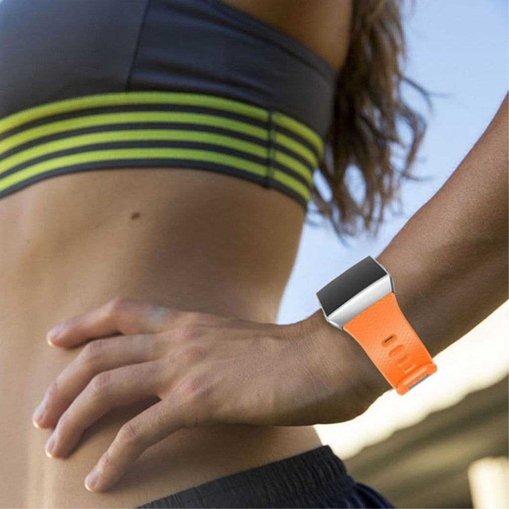 Holdbart Fitbit Ionic Silikone Rem - Orange#serie_4