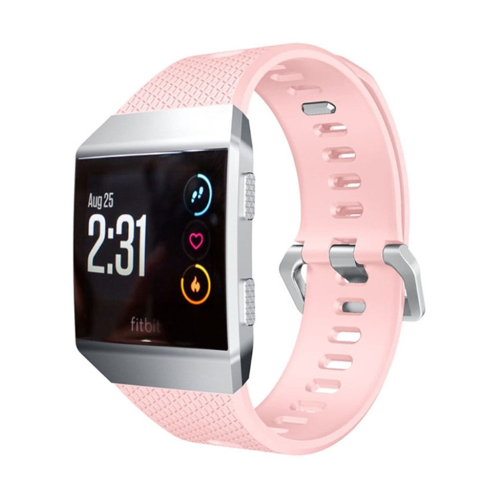 Holdbart Fitbit Ionic Silikone Rem - Pink#serie_5