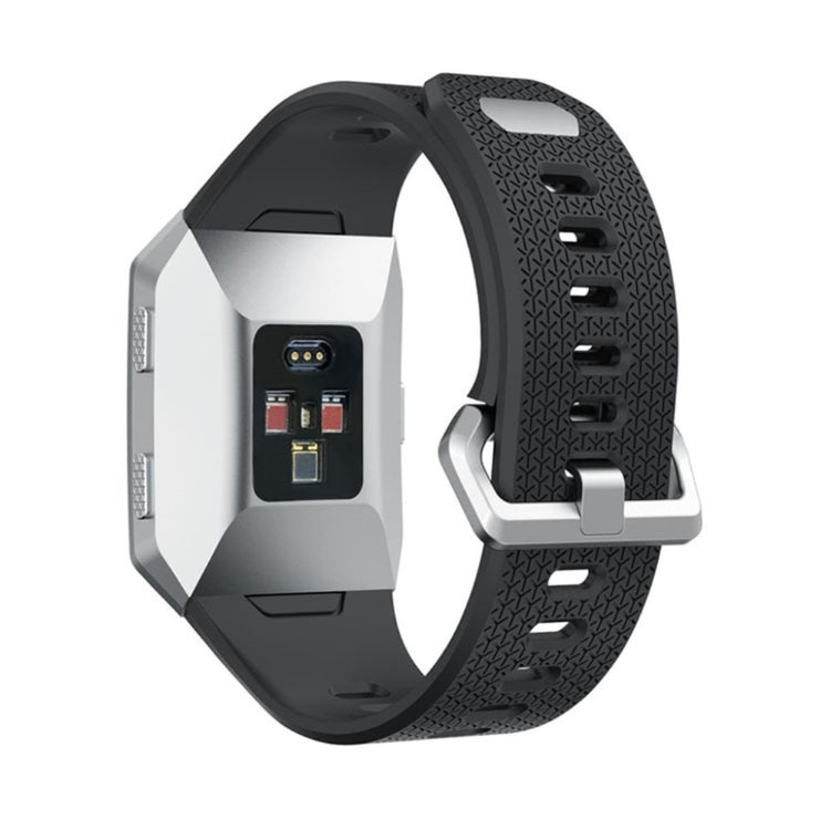 Holdbart Fitbit Ionic Silikone Rem - Sort#serie_9