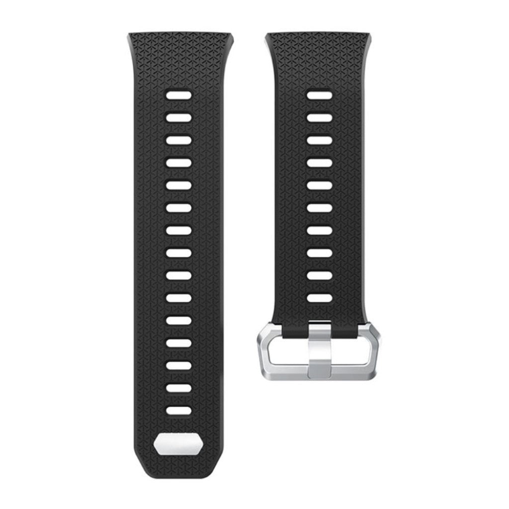 Holdbart Fitbit Ionic Silikone Rem - Sort#serie_9