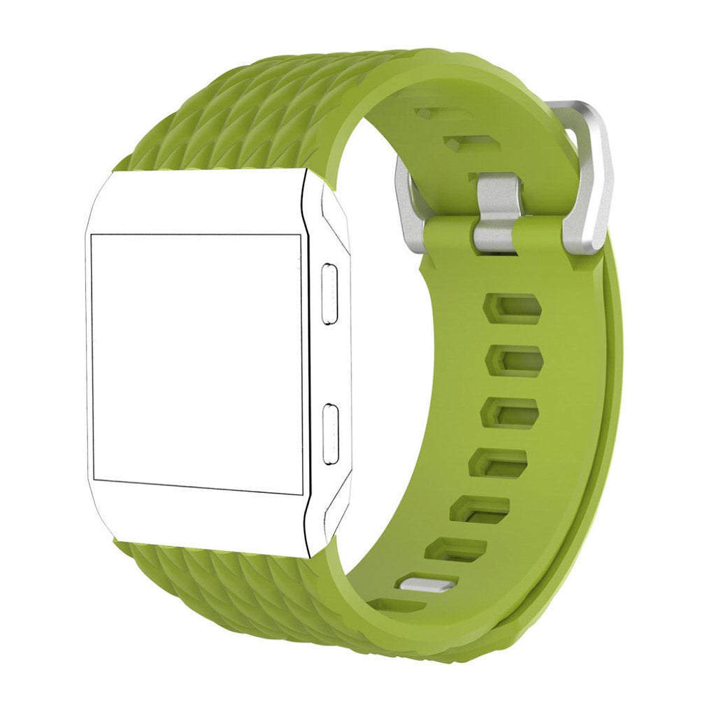 Helt vildt kønt Fitbit Ionic Silikone Rem - Størrelse: S - Grøn#serie_11