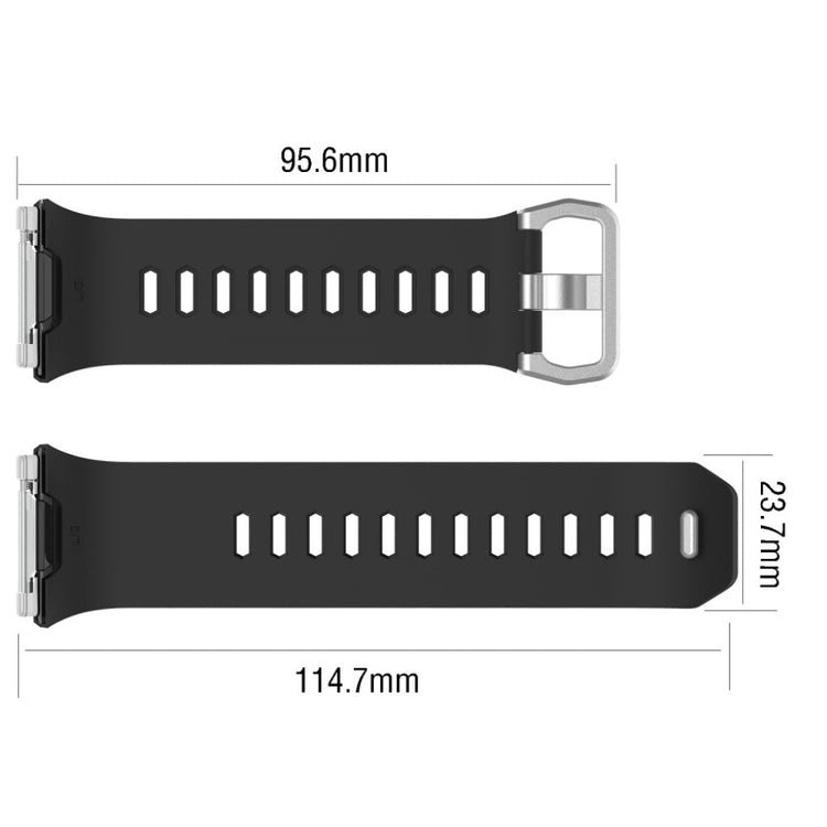Super kønt Fitbit Ionic Silikone Rem - Sort#serie_12