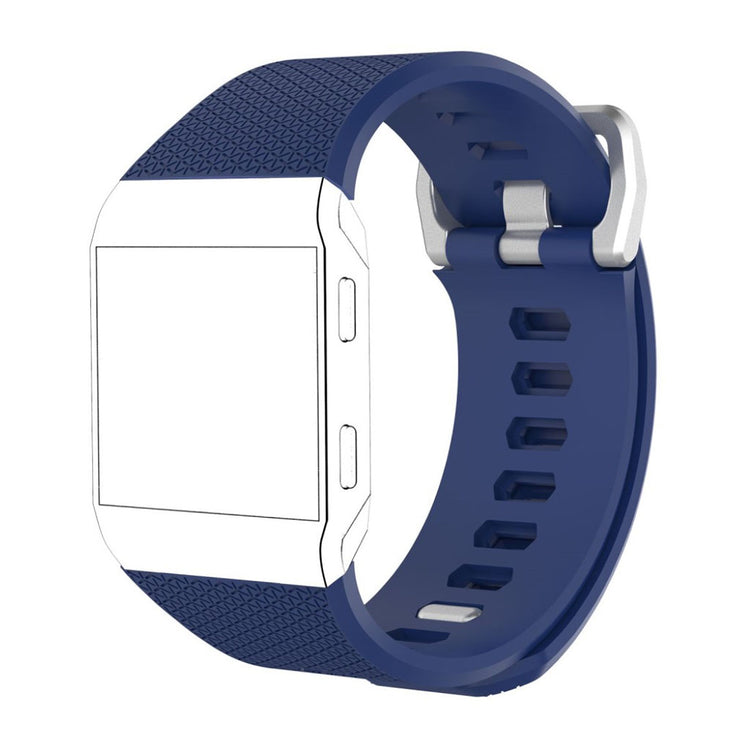 Super kønt Fitbit Ionic Silikone Rem - Blå#serie_4