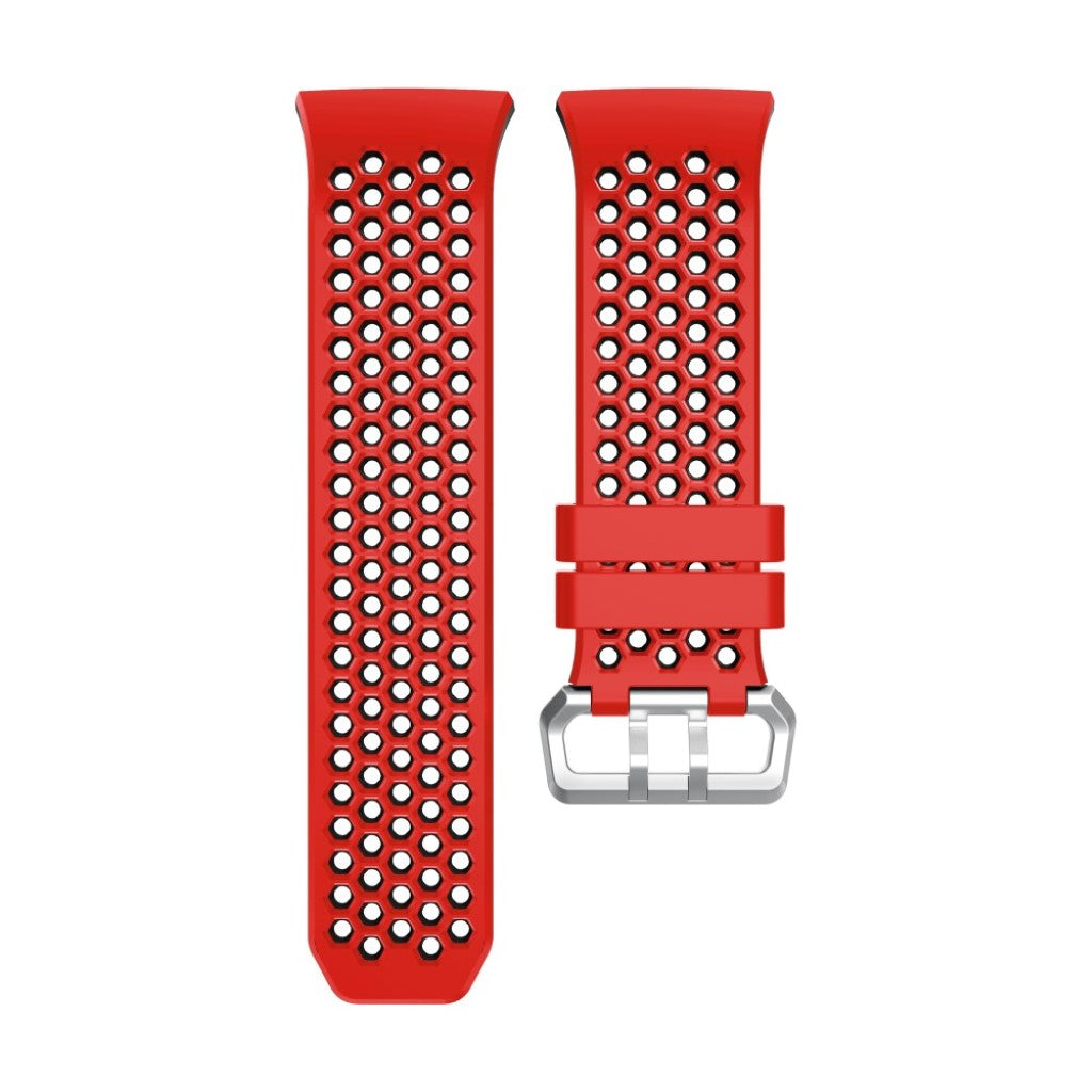 Vildt nydelig Fitbit Ionic Silikone Rem - Rød#serie_3