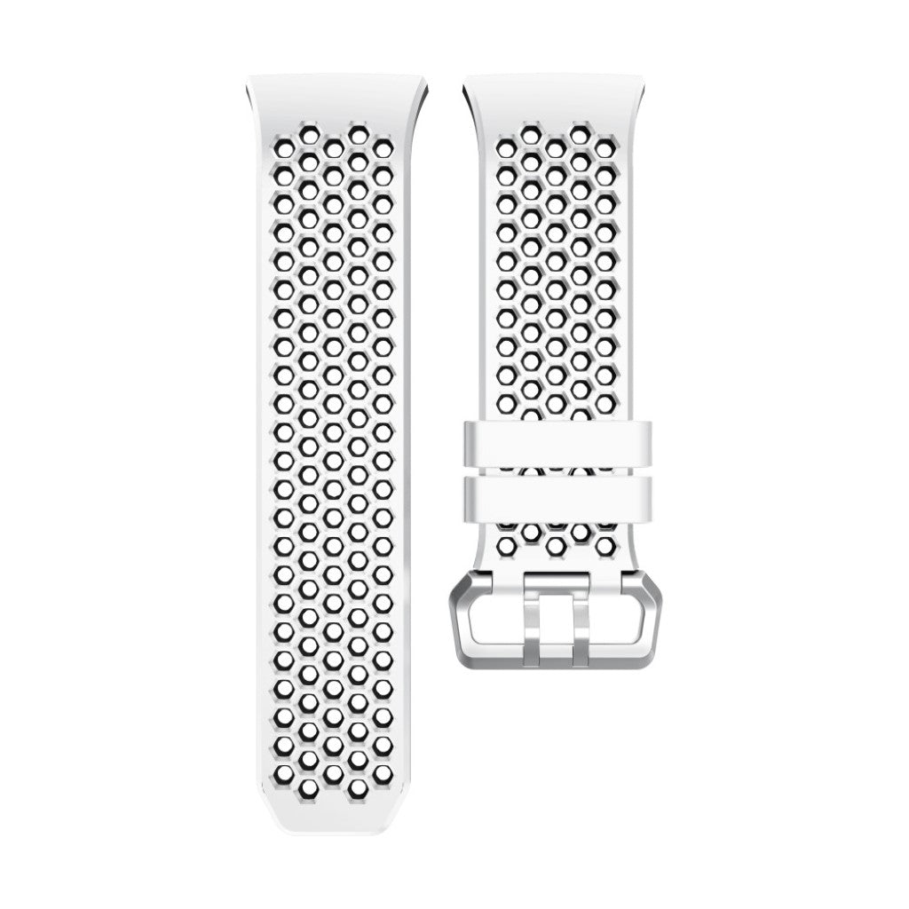 Vildt nydelig Fitbit Ionic Silikone Rem - Hvid#serie_5