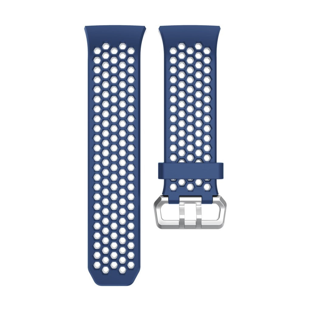 Vildt nydelig Fitbit Ionic Silikone Rem - Blå#serie_7