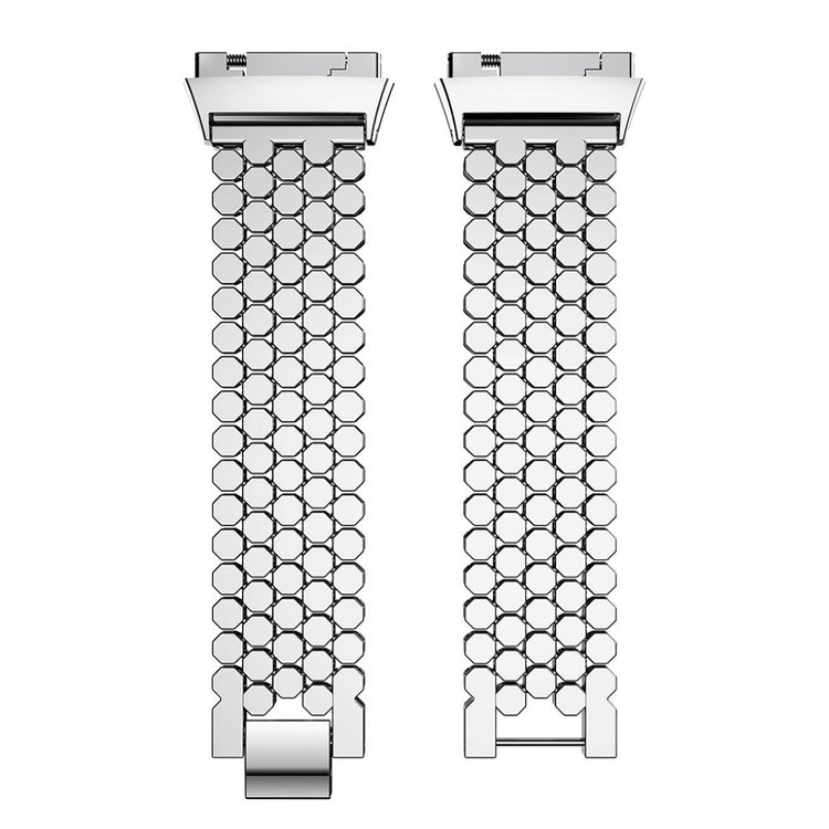 Helt vildt hårdfør Fitbit Ionic Metal Rem - Sølv#serie_3